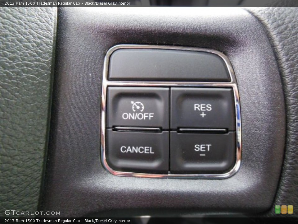Black/Diesel Gray Interior Controls for the 2013 Ram 1500 Tradesman Regular Cab #74159304