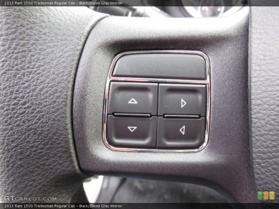 Black/Diesel Gray Interior Controls for the 2013 Ram 1500 Tradesman Regular Cab #74159323