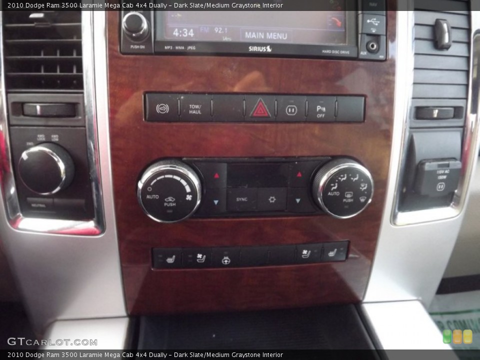 Dark Slate/Medium Graystone Interior Controls for the 2010 Dodge Ram 3500 Laramie Mega Cab 4x4 Dually #74159490