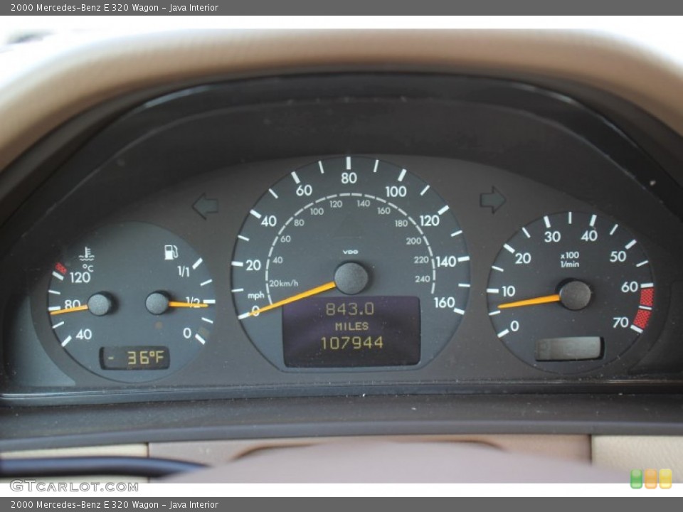 Java Interior Gauges for the 2000 Mercedes-Benz E 320 Wagon #74161275