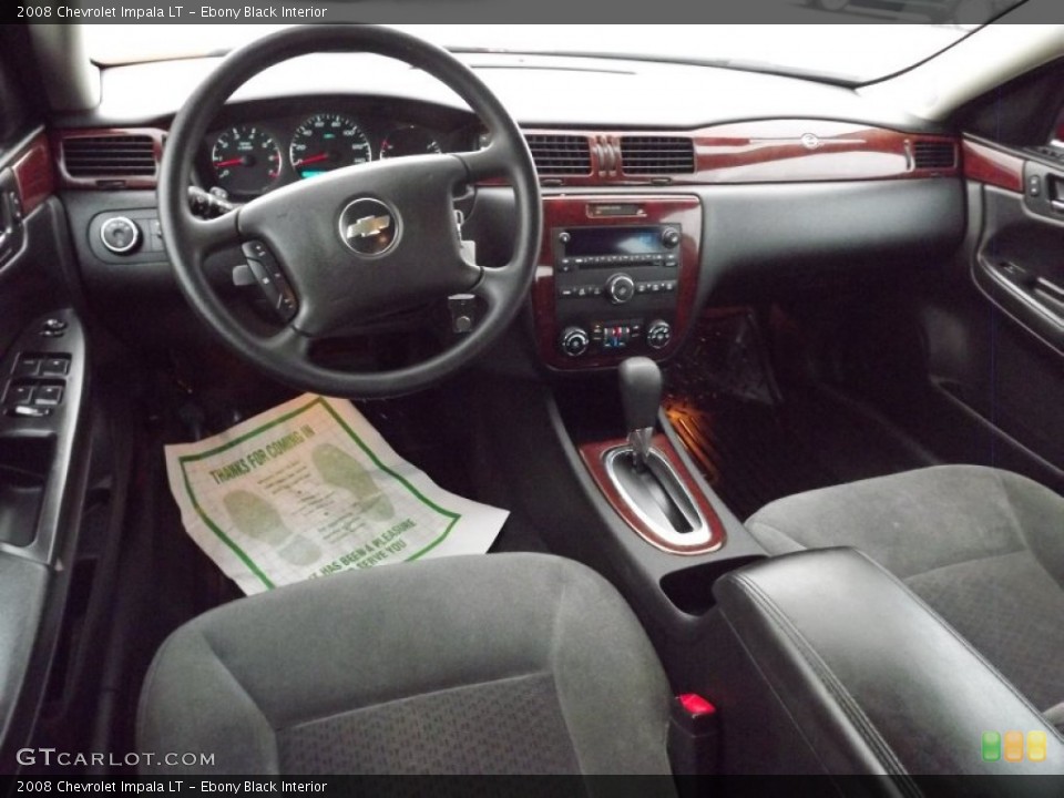 Ebony Black Interior Prime Interior for the 2008 Chevrolet Impala LT #74161537