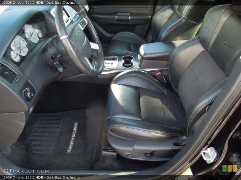 Dark Slate Gray Interior Front Seat for the 2008 Chrysler 300 C HEMI #74162042