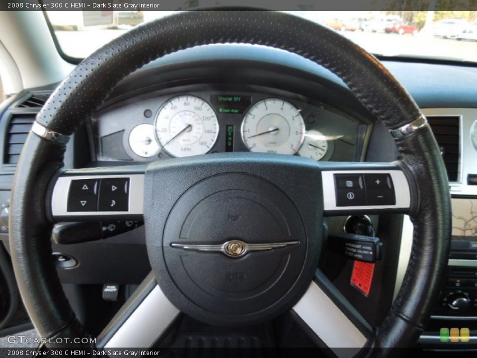 Dark Slate Gray Interior Steering Wheel for the 2008 Chrysler 300 C HEMI #74162260