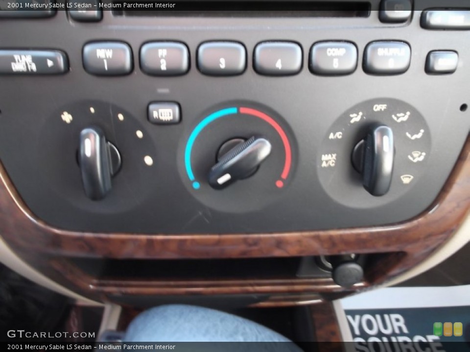 Medium Parchment Interior Controls for the 2001 Mercury Sable LS Sedan #74162713