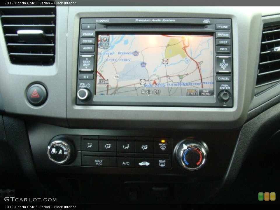 Black Interior Navigation for the 2012 Honda Civic Si Sedan #74162980