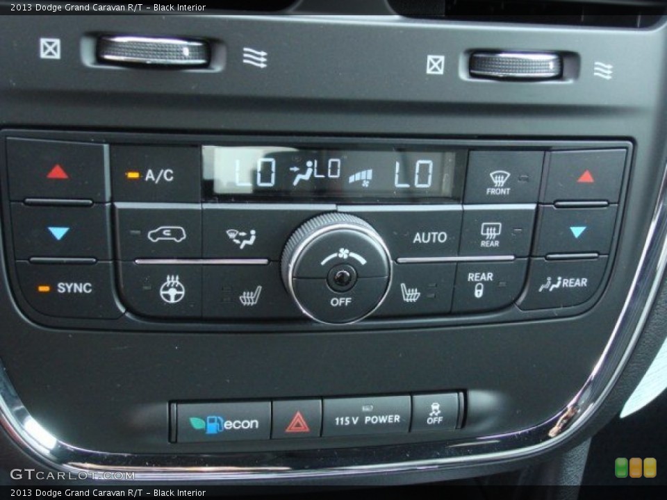Black Interior Controls for the 2013 Dodge Grand Caravan R/T #74165359