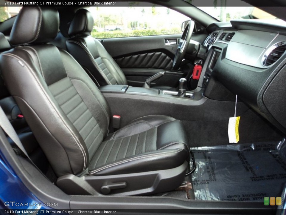 Charcoal Black Interior Front Seat for the 2010 Ford Mustang GT Premium Coupe #74165569