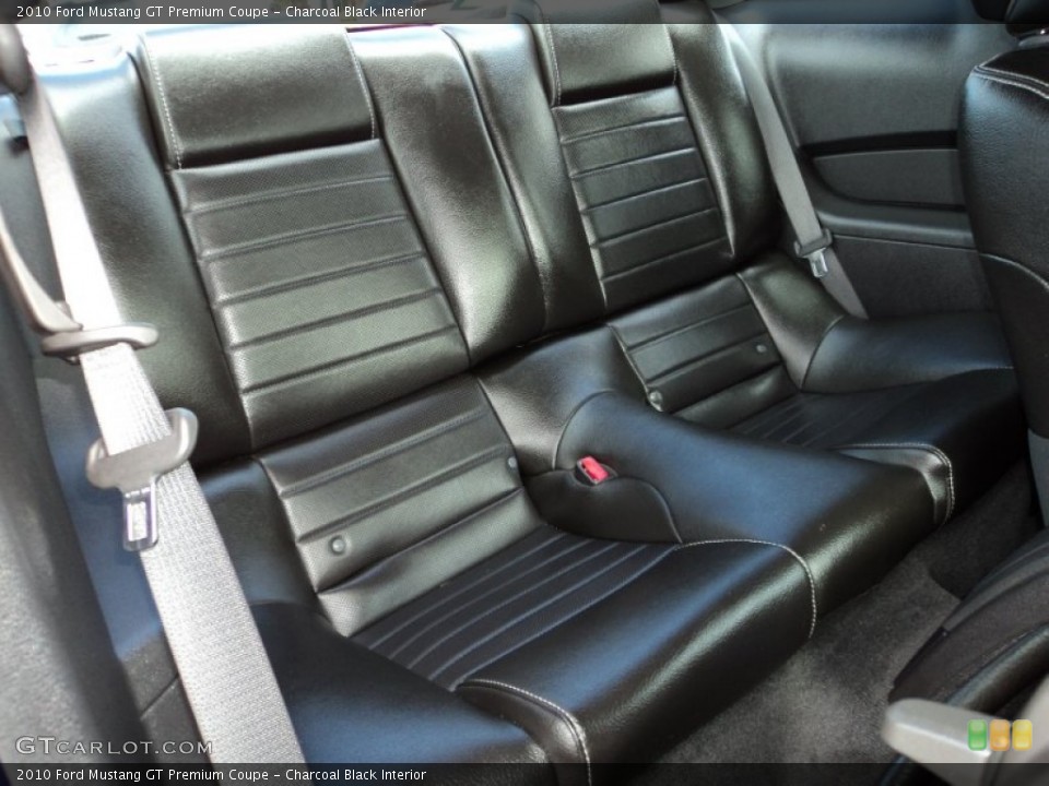 Charcoal Black Interior Rear Seat for the 2010 Ford Mustang GT Premium Coupe #74165592