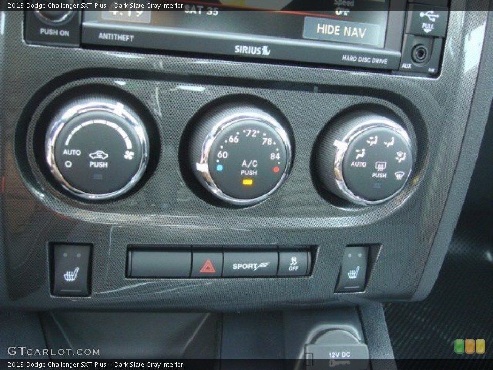 Dark Slate Gray Interior Controls for the 2013 Dodge Challenger SXT Plus #74165773