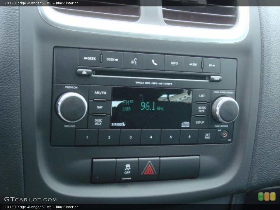 Black Interior Audio System for the 2013 Dodge Avenger SE V6 #74166146