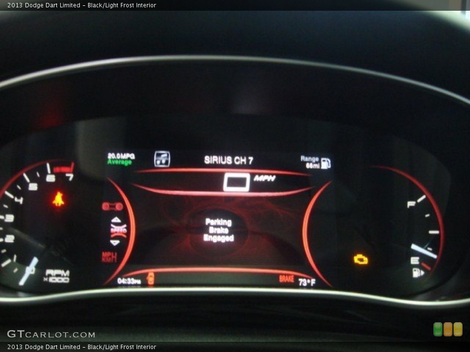 Black/Light Frost Interior Gauges for the 2013 Dodge Dart Limited #74166948