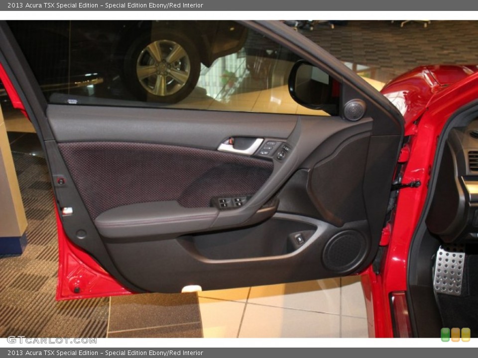 Special Edition Ebony/Red Interior Door Panel for the 2013 Acura TSX Special Edition #74166999
