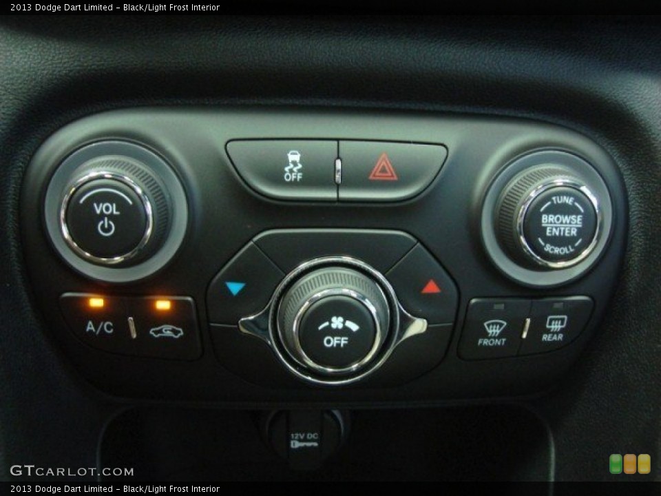 Black/Light Frost Interior Controls for the 2013 Dodge Dart Limited #74167015