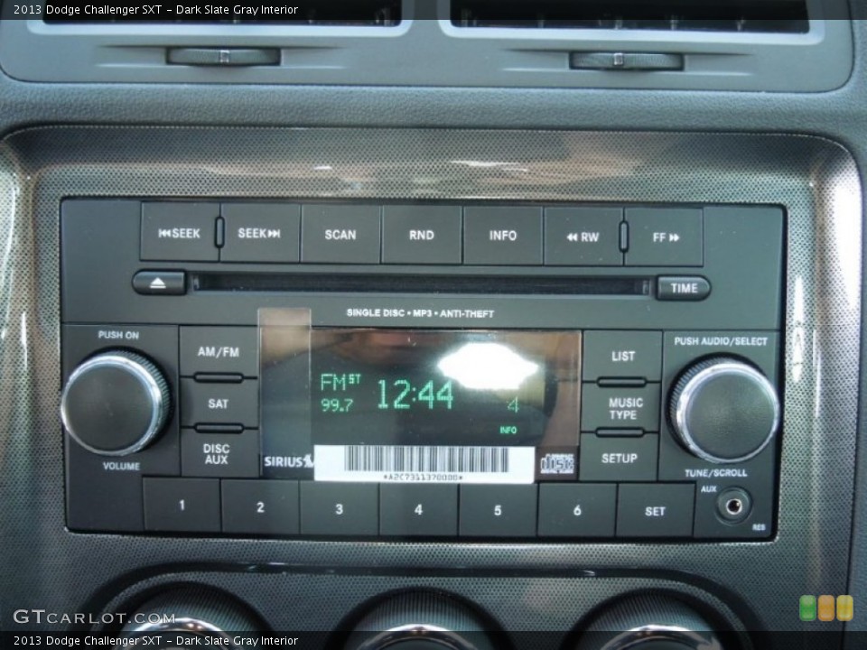 Dark Slate Gray Interior Audio System for the 2013 Dodge Challenger SXT #74167528