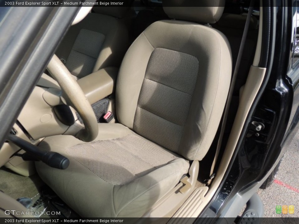 Medium Parchment Beige Interior Front Seat for the 2003 Ford Explorer Sport XLT #74170771