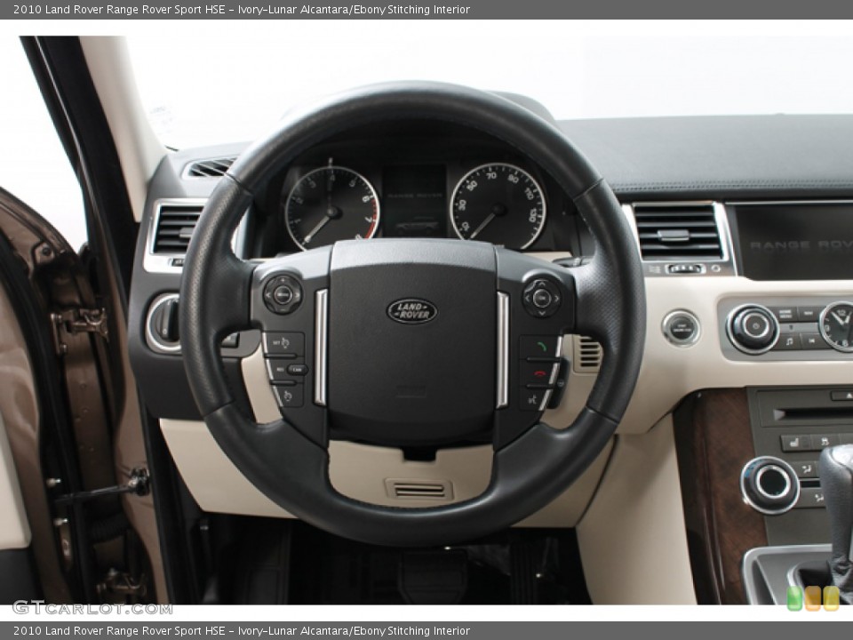 Ivory-Lunar Alcantara/Ebony Stitching Interior Steering Wheel for the 2010 Land Rover Range Rover Sport HSE #74170939