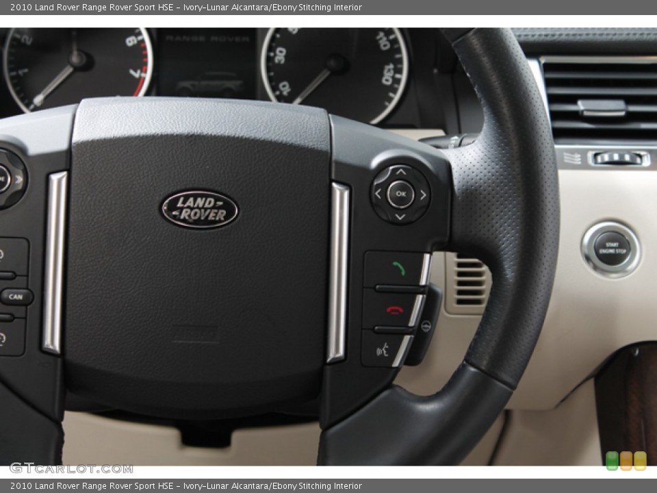 Ivory-Lunar Alcantara/Ebony Stitching Interior Controls for the 2010 Land Rover Range Rover Sport HSE #74170959