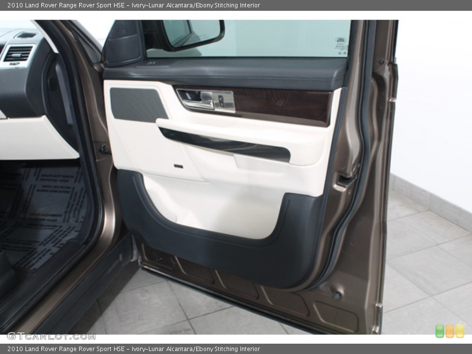 Ivory-Lunar Alcantara/Ebony Stitching Interior Door Panel for the 2010 Land Rover Range Rover Sport HSE #74171074