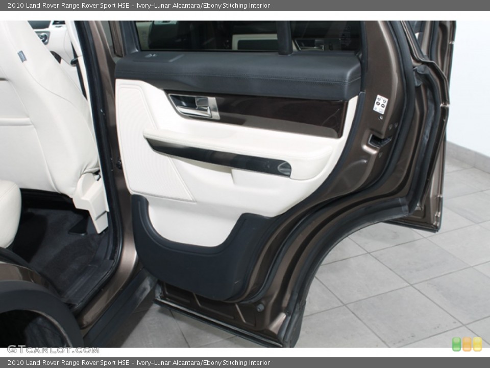 Ivory-Lunar Alcantara/Ebony Stitching Interior Door Panel for the 2010 Land Rover Range Rover Sport HSE #74171095