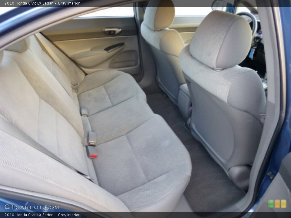 Gray Interior Rear Seat for the 2010 Honda Civic LX Sedan #74172722
