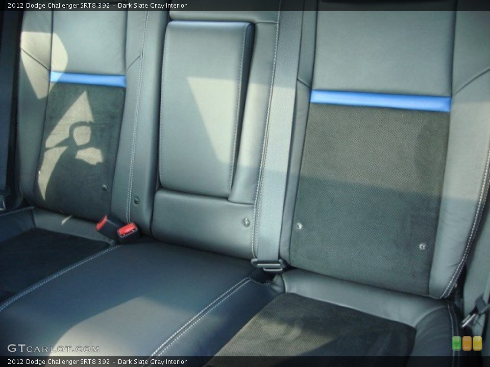 Dark Slate Gray Interior Rear Seat for the 2012 Dodge Challenger SRT8 392 #74172733