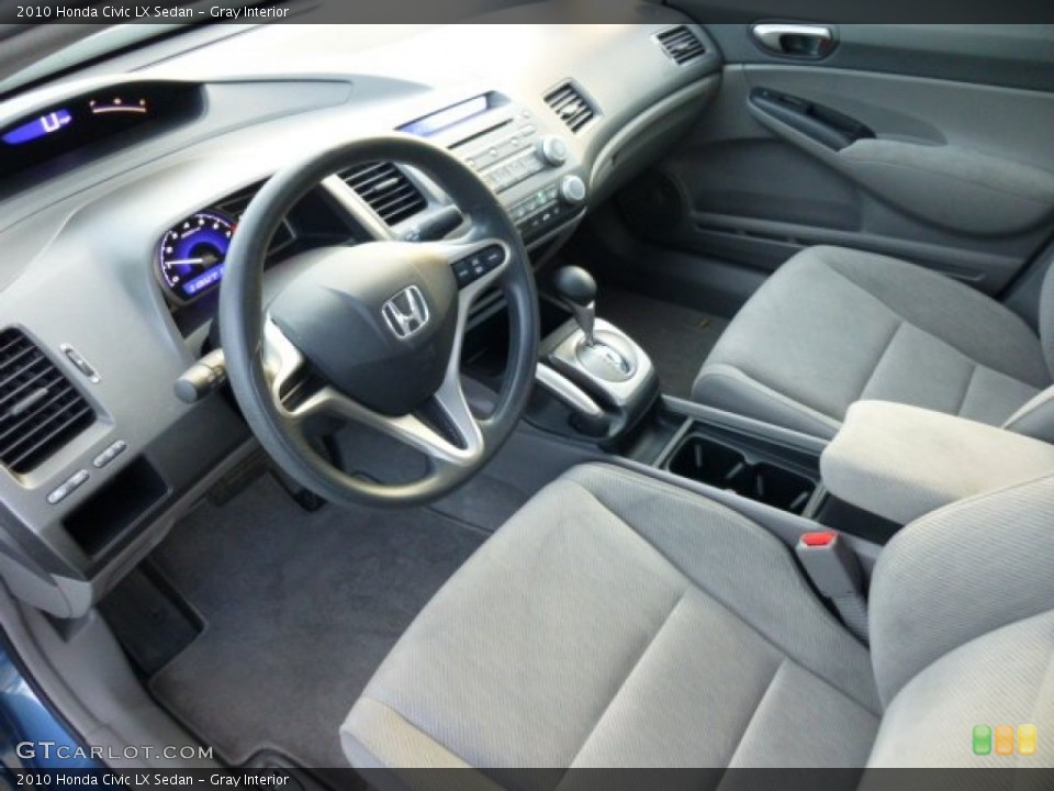 Gray Interior Prime Interior for the 2010 Honda Civic LX Sedan #74172783