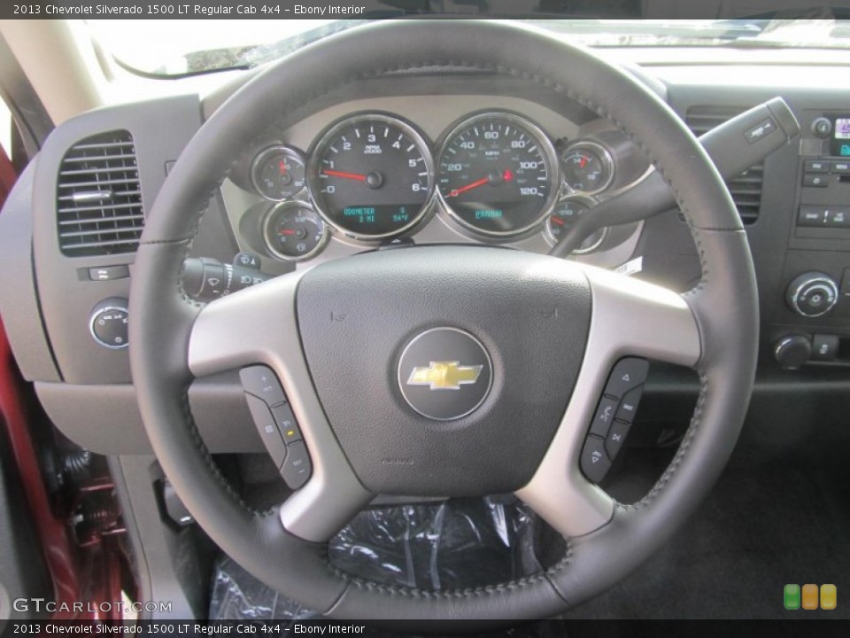 Ebony Interior Steering Wheel for the 2013 Chevrolet Silverado 1500 LT Regular Cab 4x4 #74173366