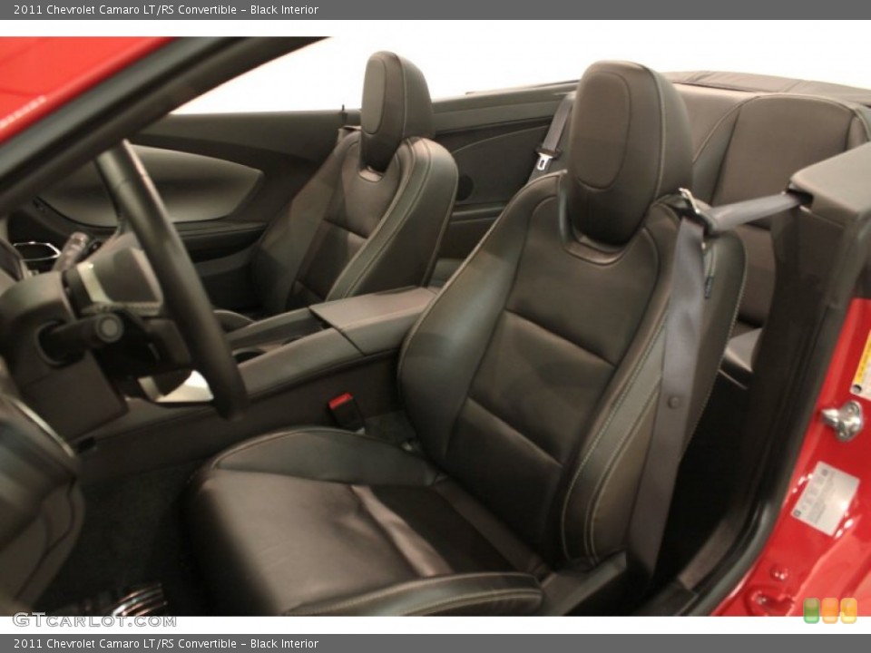 Black Interior Front Seat for the 2011 Chevrolet Camaro LT/RS Convertible #74176365