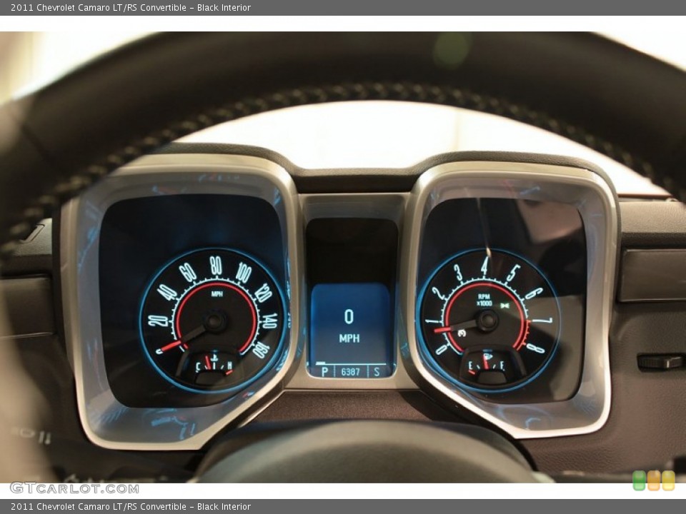 Black Interior Gauges for the 2011 Chevrolet Camaro LT/RS Convertible #74176468