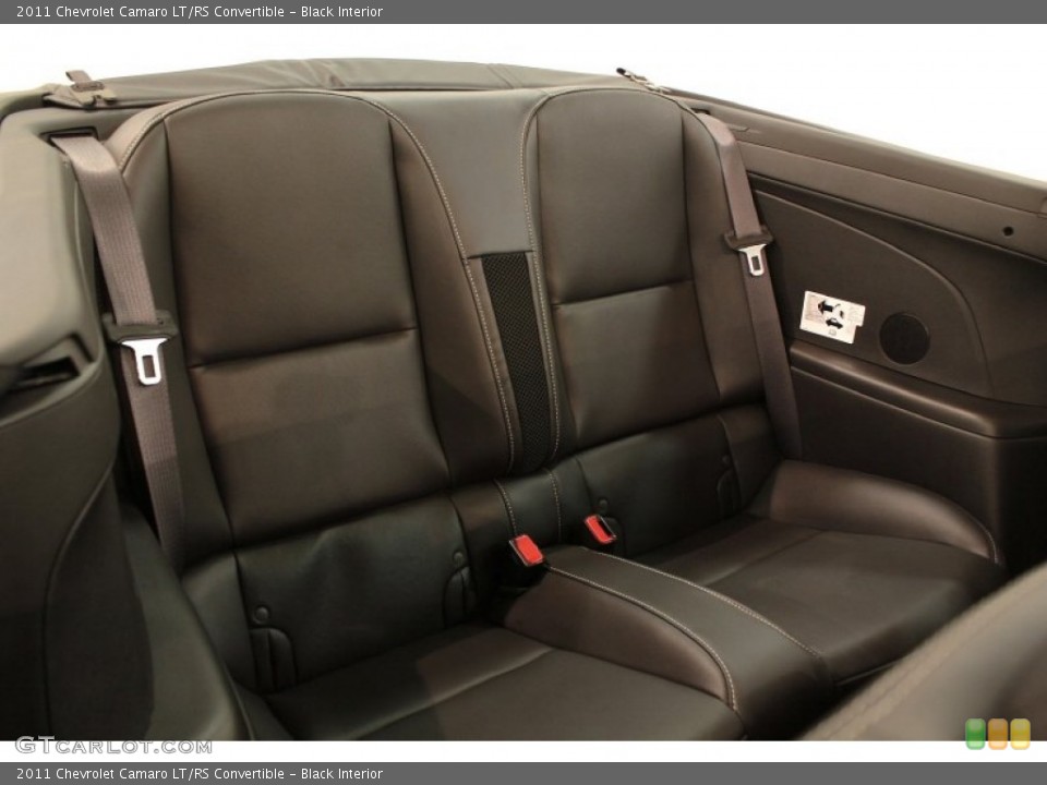 Black Interior Rear Seat for the 2011 Chevrolet Camaro LT/RS Convertible #74176646