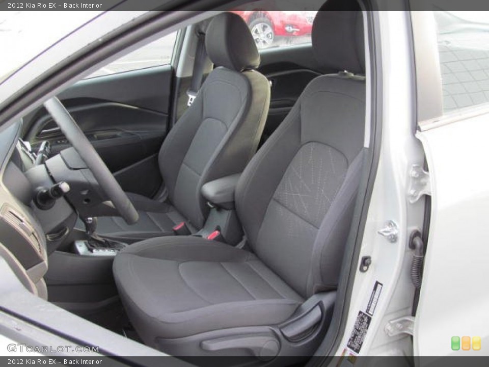 Black Interior Front Seat for the 2012 Kia Rio EX #74176795