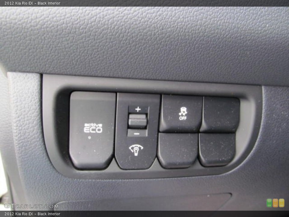 Black Interior Controls for the 2012 Kia Rio EX #74176921