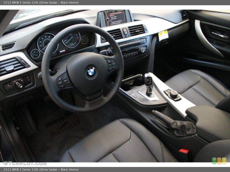 Black Interior Prime Interior for the 2013 BMW 3 Series 328i xDrive Sedan #74180071
