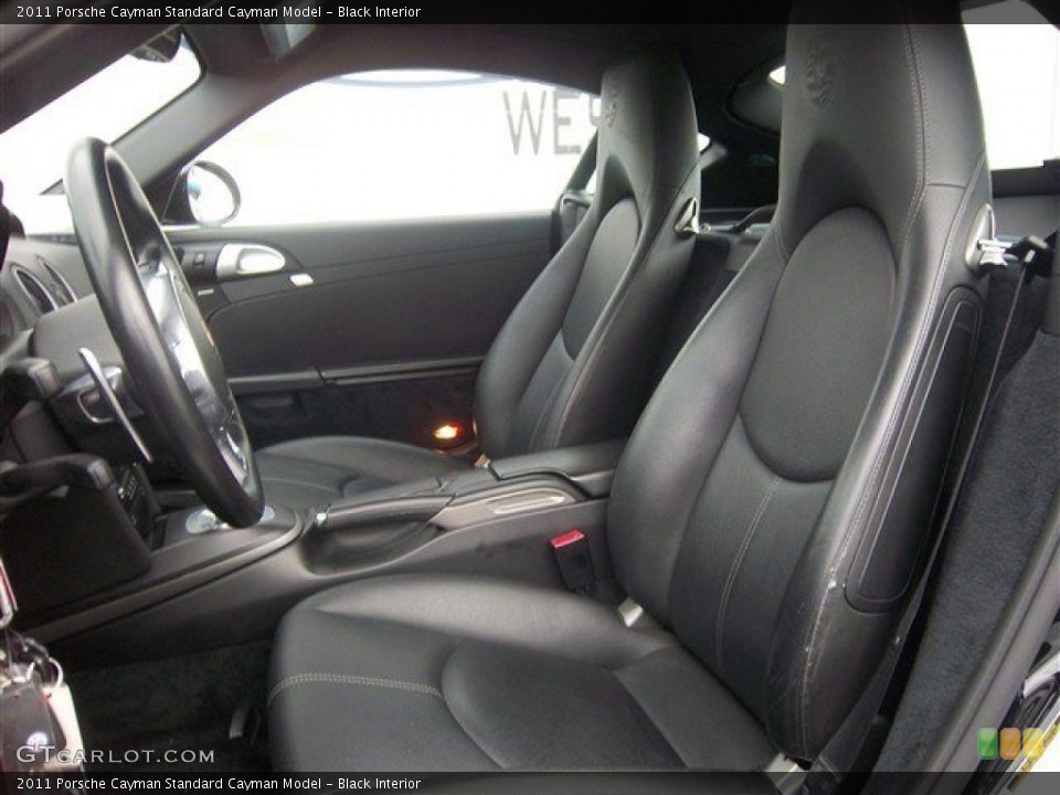 Black 2011 Porsche Cayman Interiors