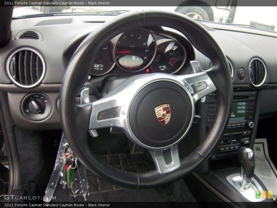 Black Interior Steering Wheel for the 2011 Porsche Cayman  #74180200