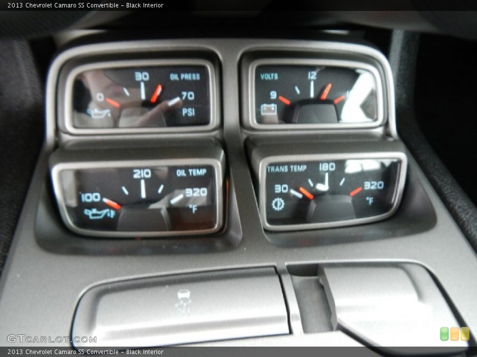 Black Interior Gauges for the 2013 Chevrolet Camaro SS Convertible #74181520