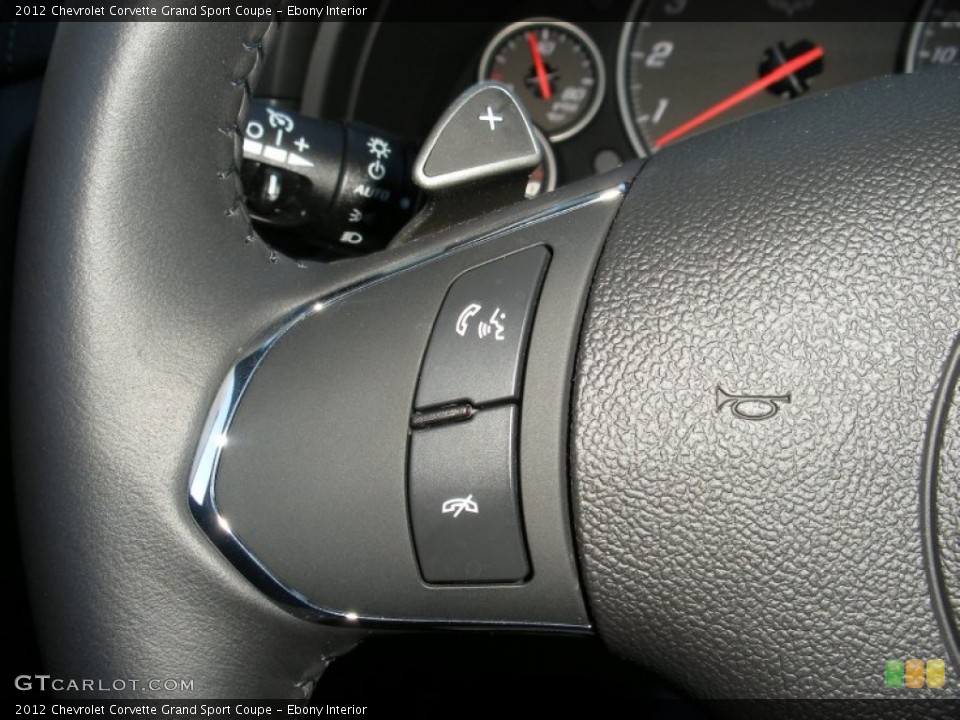 Ebony Interior Controls for the 2012 Chevrolet Corvette Grand Sport Coupe #74182198