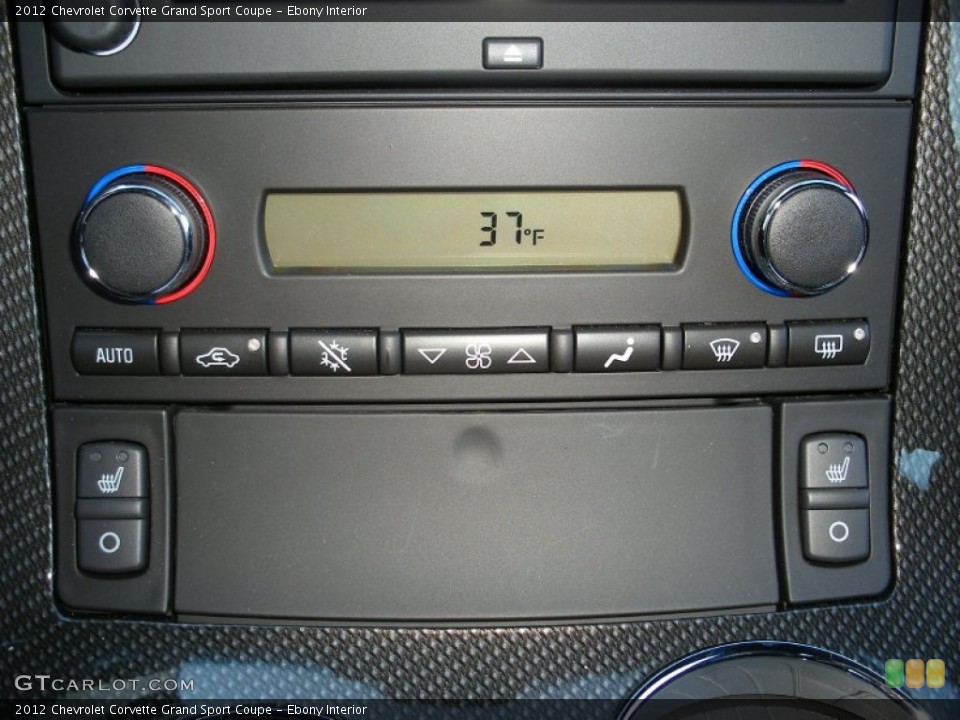 Ebony Interior Controls for the 2012 Chevrolet Corvette Grand Sport Coupe #74182280