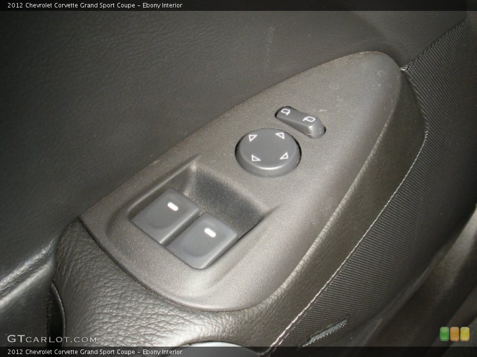 Ebony Interior Controls for the 2012 Chevrolet Corvette Grand Sport Coupe #74182392