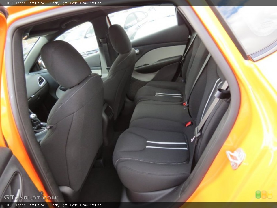 Black/Light Diesel Gray Interior Rear Seat for the 2013 Dodge Dart Rallye #74182732