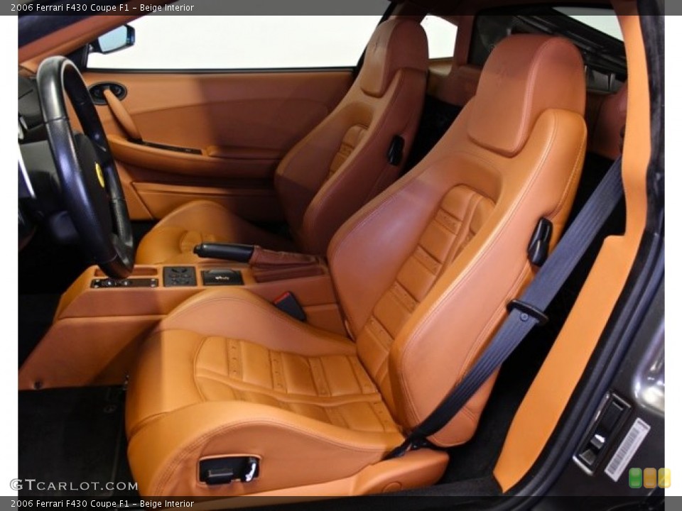 Beige Interior Front Seat for the 2006 Ferrari F430 Coupe F1 #74182744