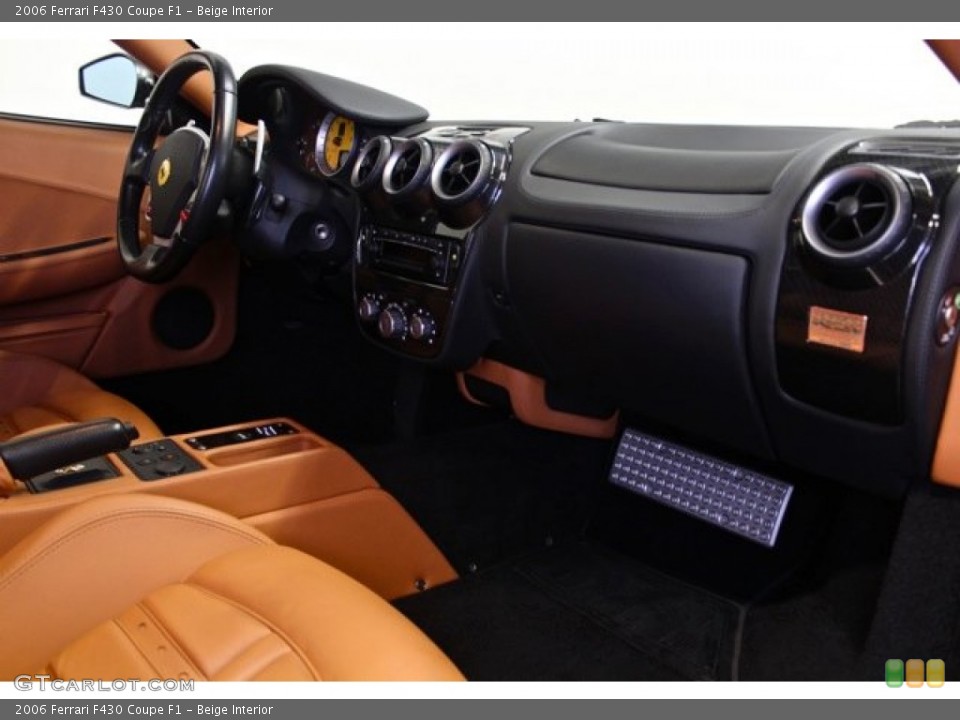 Beige Interior Dashboard for the 2006 Ferrari F430 Coupe F1 #74182843