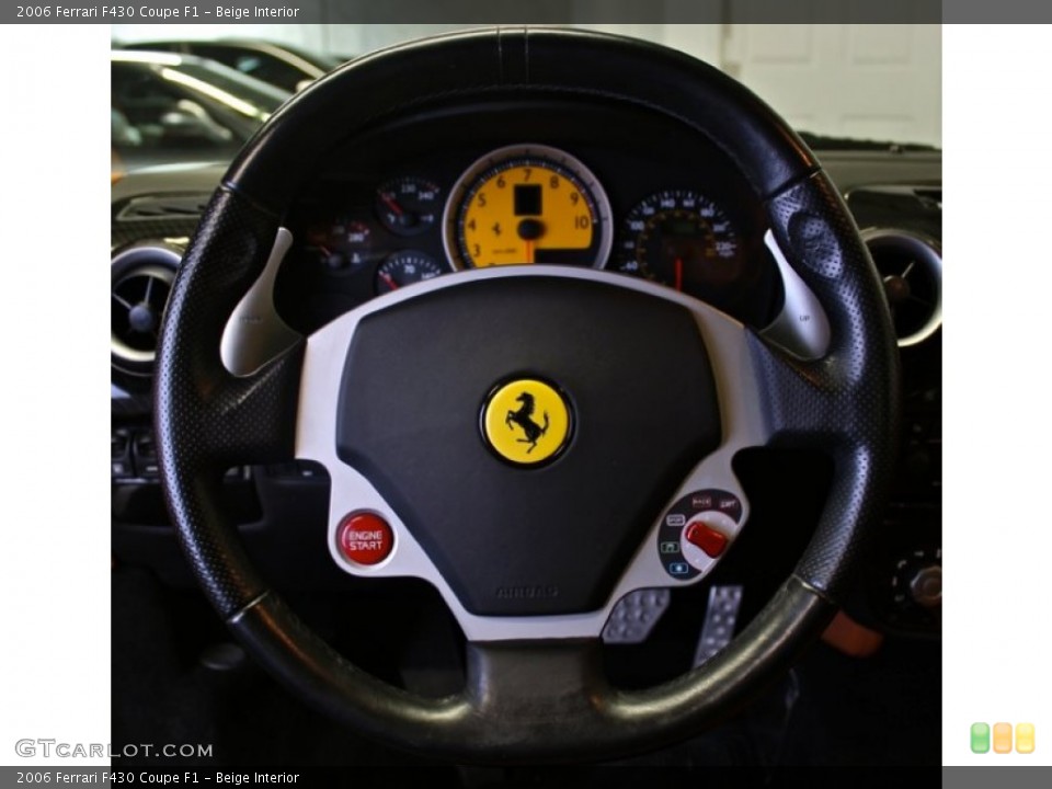 Beige Interior Steering Wheel for the 2006 Ferrari F430 Coupe F1 #74182862