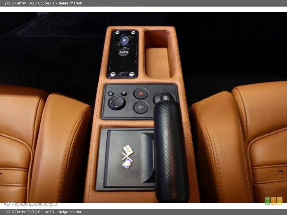 Beige Interior Controls for the 2006 Ferrari F430 Coupe F1 #74182951