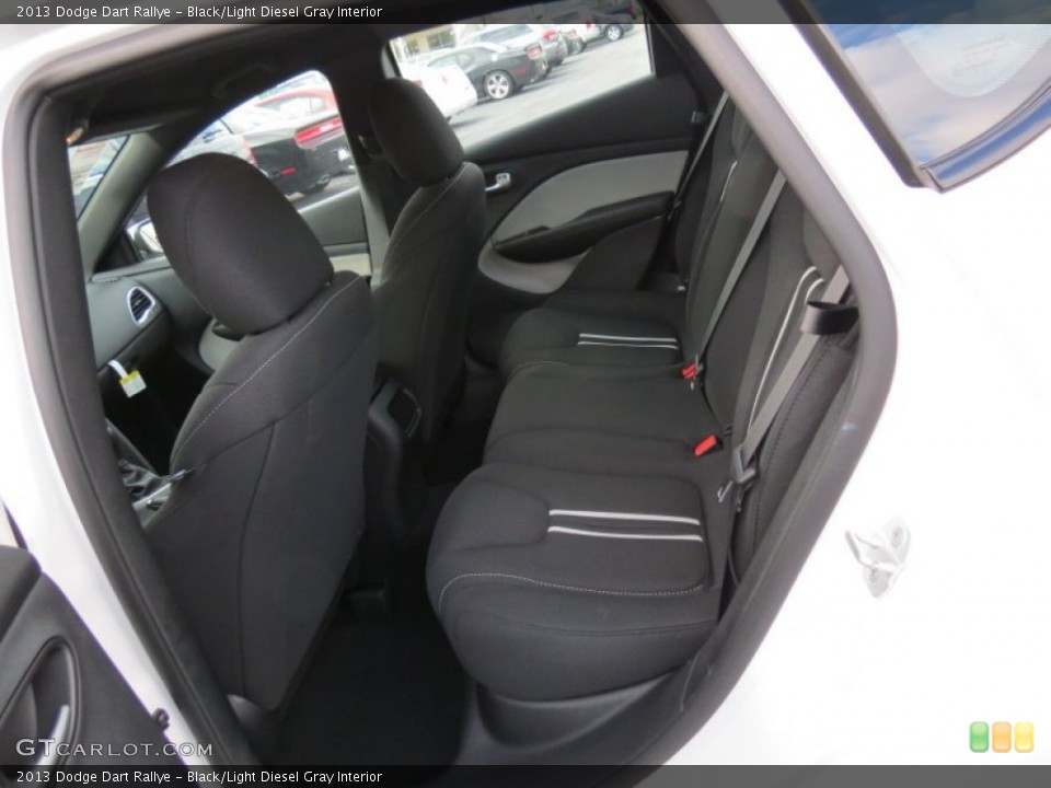 Black/Light Diesel Gray Interior Rear Seat for the 2013 Dodge Dart Rallye #74184778