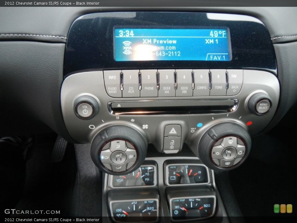 Black Interior Controls for the 2012 Chevrolet Camaro SS/RS Coupe #74184959