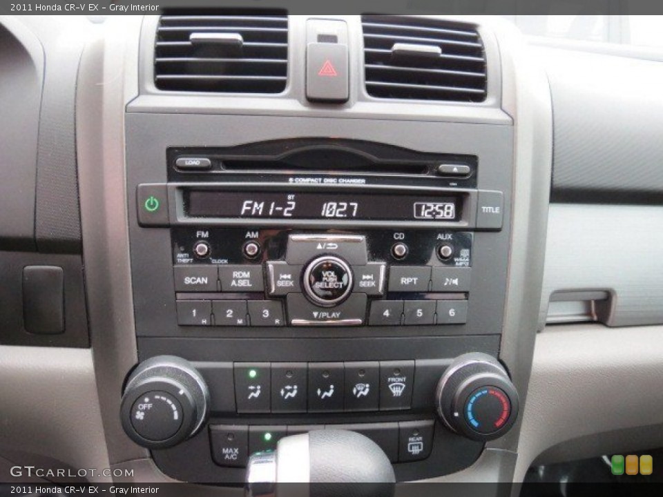 Gray Interior Controls for the 2011 Honda CR-V EX #74185030