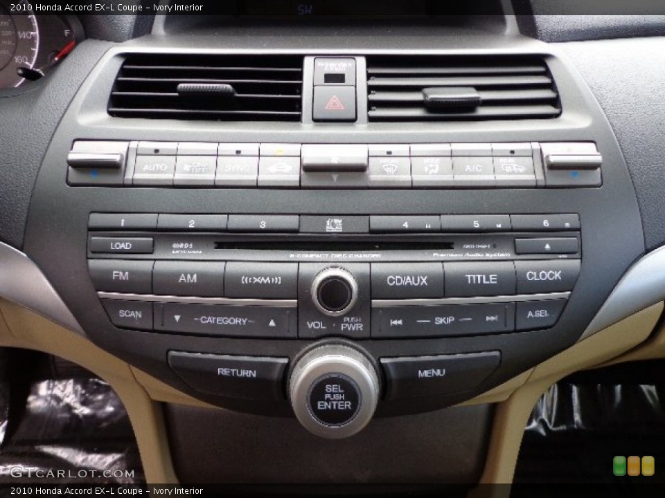 Ivory Interior Controls for the 2010 Honda Accord EX-L Coupe #74186518