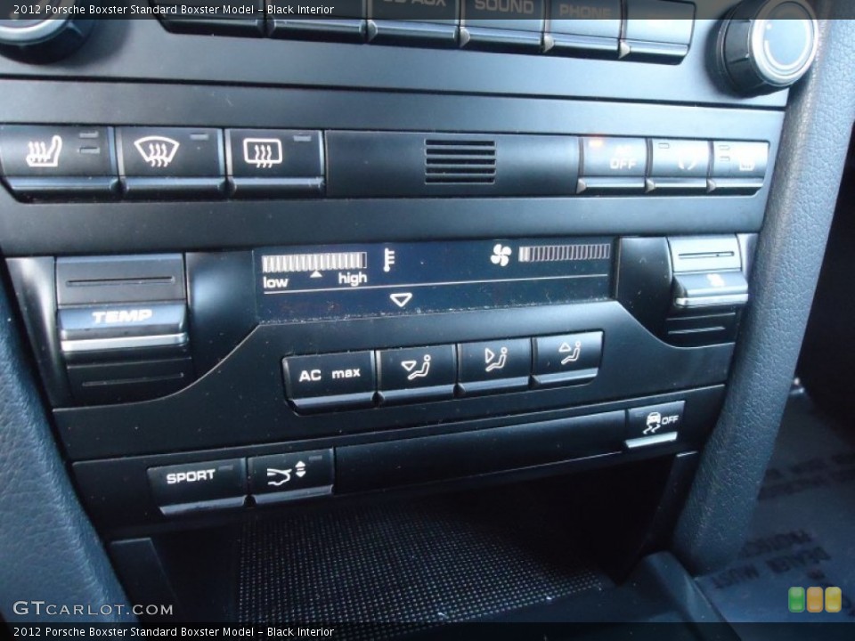 Black Interior Controls for the 2012 Porsche Boxster  #74188957