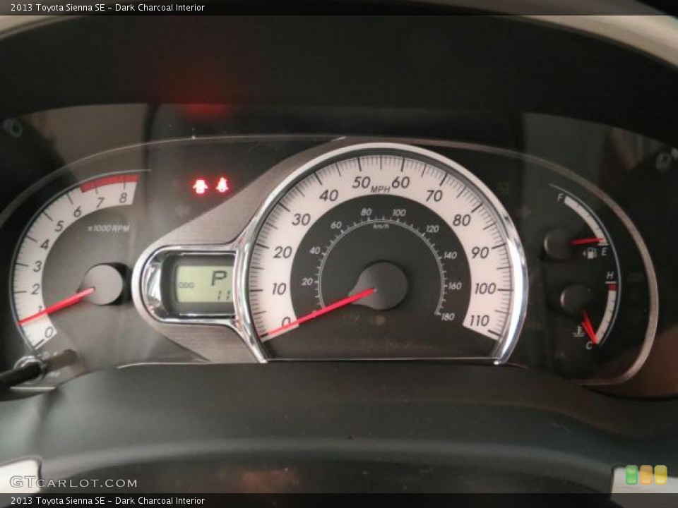 Dark Charcoal Interior Gauges for the 2013 Toyota Sienna SE #74193777